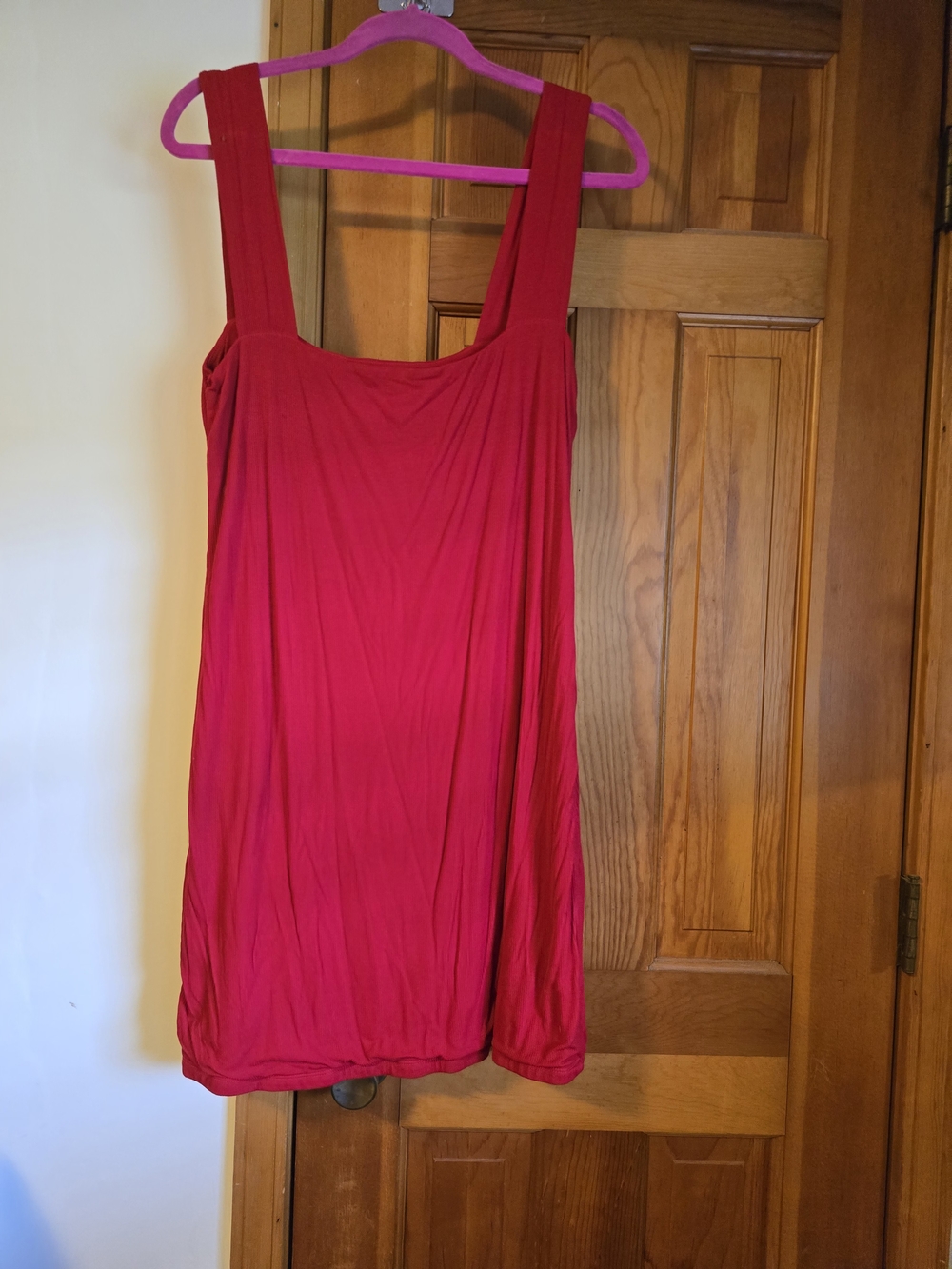 Michael Lauren Bright Pink Sleeveless Tank Dress